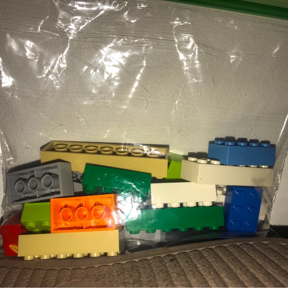 Various sized Lego Blocks, 15-25 Legos per bag